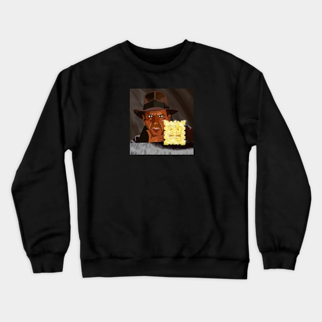 Indiana Jones and the Whomp idol Crewneck Sweatshirt by WhiteMonkeyTees